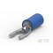 Te Connectivity Fork Terminal, #6 Stud Size, 14 AWG, 300 V, Nylon Insulated, Blue 7-52935-1 - alternate 1